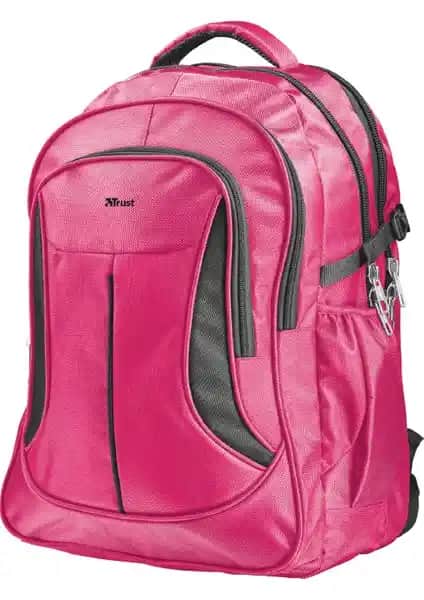Trust Lima 16 İnç Notebook Sırt Çantası Pembe Dayanıklı ve Şık Tasarım