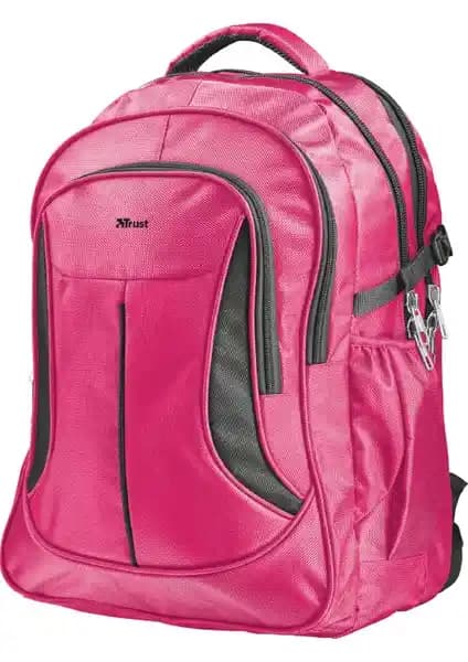 Trust Lima 16 İnç Notebook Sırt Çantası Pembe Dayanıklı ve Şık Tasarım
