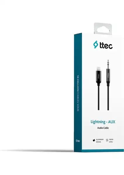 Ttec Aux Lightning Ses Kablosu 100 cm - Yüksek Kalite ve Şık Tasarım