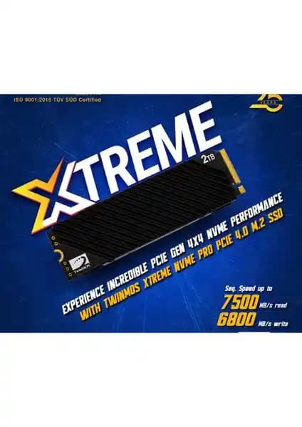 TwinMos 2TB M.2 PCIe Gen4 NVMe SSD ile Yüksek Kapasiteli ve Hızlı Veri Depolama Çözümü