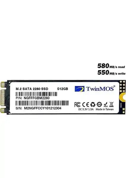 TwinMos NGFFFGBM2280 512GB M.2 SSD yüksek performans ve dayanıklılık sağlayan depolama çözümü