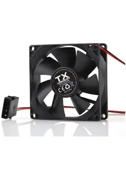 TX 8 cm Siyah Kasa Fanı: Yüksek Performanslı Sessiz Soğutma Çözümü