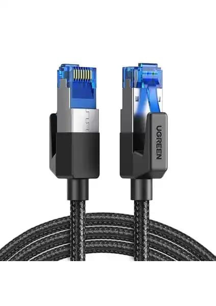 Ugreen Cat8 25Gbps 2000MHz örgülü Ethernet kablosu yüksek hız ve dayanıklılık sağlar