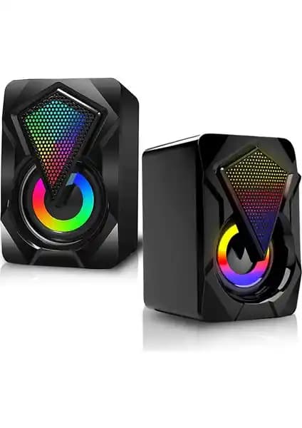UltraTekno RGB Işıklı Gaming PC ve Hoparlör Seti Yüksek Ses ve Görsel Deneyim