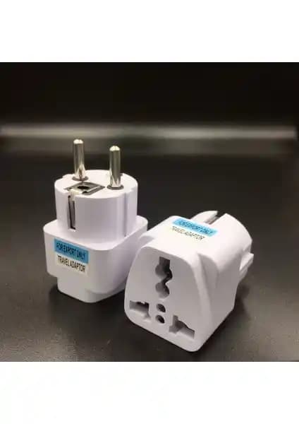 Uluslararası Seyahatler İçin Uygun Ata Elektronik Beyaz Çoklu Priz Adaptörü