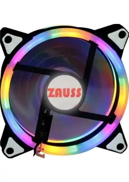 UniChrome Rainbow 12cm Renkli Kasa Fanı: Estetik ve Yüksek Performanslı Soğutma Çözümü