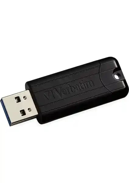 Verbatim 64GB Pinstripe USB 3.2 Gen 1 USB Bellek: Yüksek Performanslı Taşınabilir Depolama Cihazı