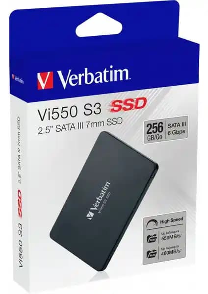 Verbatim Vi550 S3 256GB SSD: Yüksek Hız ve Güvenilirlik Sunan Modern Depolama Çözümü
