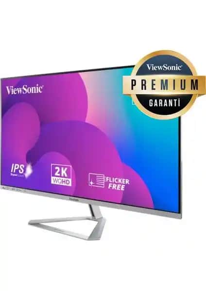 ViewSonic 32 İnç VX3276-2K-MHD-2 Monitör: Şık Tasarım ve Yüksek Performans Özellikleri