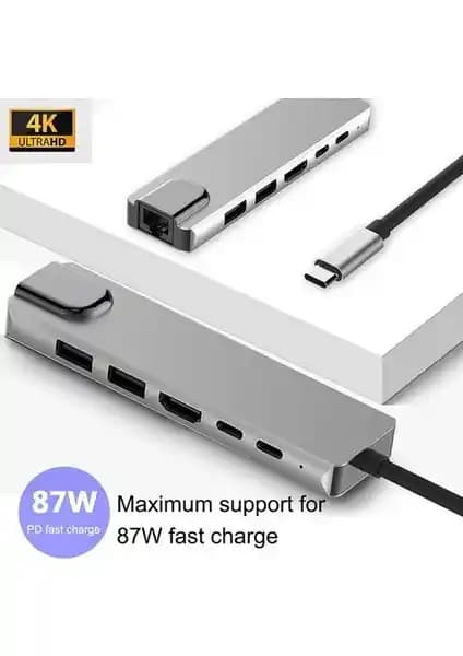 Vizy10 Çok İşlevli USB-C Hub Dönüştürücü: MacBook ve Dizüstü Bilgisayarlar İçin Pratik Çözüm