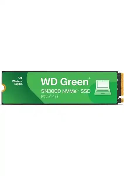 WD Green 2TB SN3000 NVMe SSD ile Yüksek Kapasiteli ve Hızlı Depolama Çözümü
