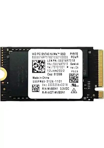 WD SN740 512GB M.2 NVMe SSD: Yüksek Performans ve Güvenilirlik Sunan Modern Depolama Çözümü