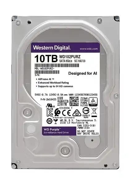 Western Digital Purple 10 TB Sabit Disk: Güçlü ve Güvenilir Depolama Çözümü