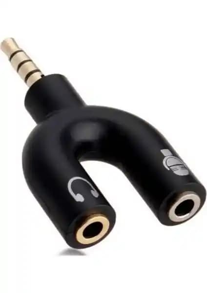 Wonderlust Stereo 3.5mm Aux Kulaklık ve Mikrofon Ayırıcı - Çok Yönlü Adaptör