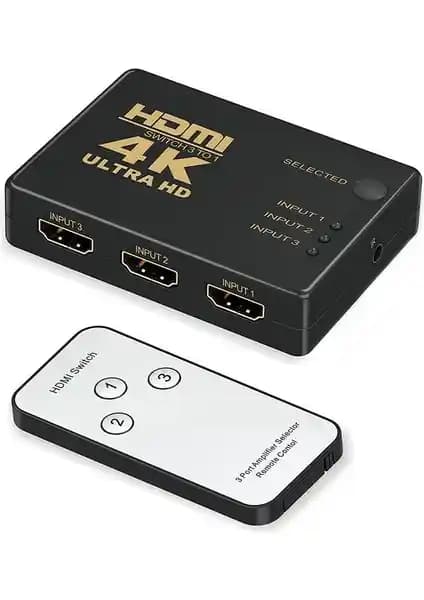 Wozlo 3 Port HDMI Çoklayıcı Switch ile Çoklu Cihaz Bağlantısı ve Yüksek Kalite Deneyimi
