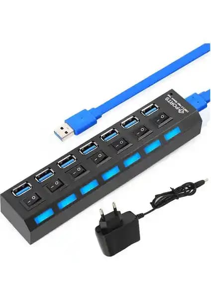 Wozlo 7 Port USB 3.0 Çoklayıcı Hub: Yüksek Performans ve Esneklik Sunan Gelişmiş Çözüm