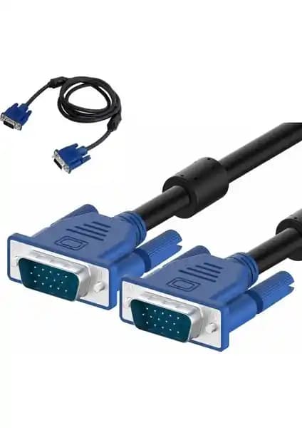 Wozlo VGA To VGA Görüntü Kablosu 1.5m - Yüksek Kaliteli Görüntü Aktarımı İçin Uygun