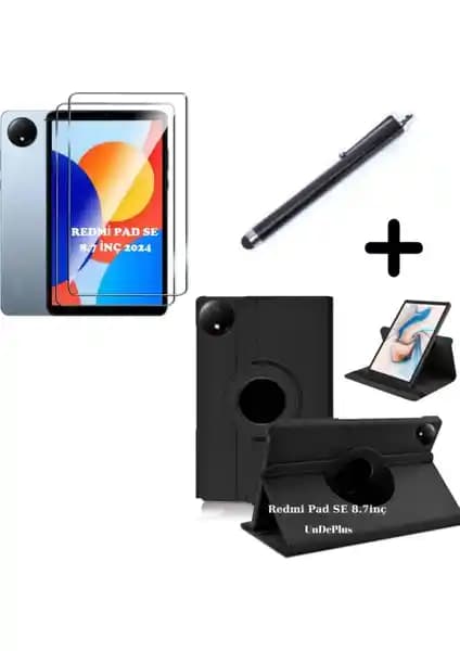 Xiaomi Redmi Pad SE 8.7 İnç İçin Çok Fonksiyonlu Kılıf ve Ekran Koruyucu Seti