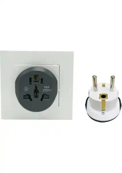 YKA 16A Evrensel Priz Çevirici: Seyahatlerde Güvenilir ve Pratik Çözüm