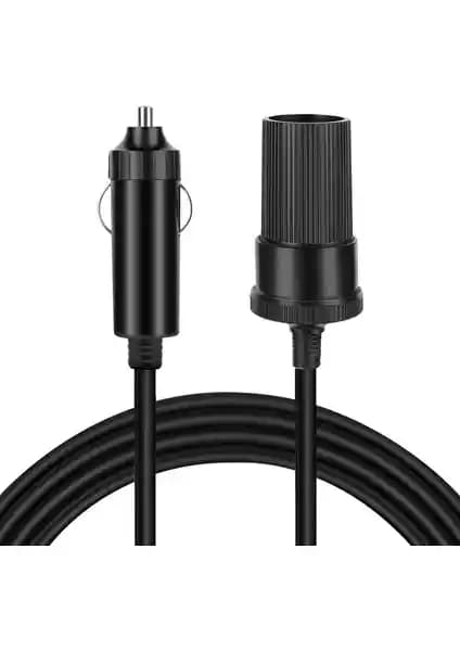 YKA Araç Çakmak Uzatma Kablosu 3 Metre Uzunluk ve Güvenilirlik ile Kullanım Kolaylığı