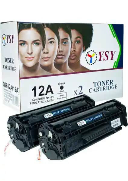 Ysy Hp Q2612A 12A Muadil Toner Kartuşları 4000 Sayfa Kapasiteli Uyumlu Çözüm