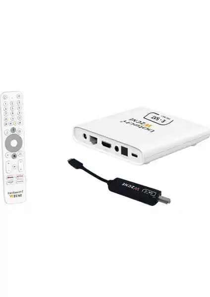 Botech Wzone: 4K Android TV Box, tunerli uydu alıcılı ve akıllı kumanda ile ev eğlencesi