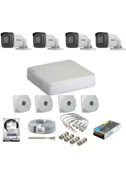 Hikvision 4 Kanallı Dış Ortam Kameralarıyla Uzaktan İzleme ve Kesintisiz Kayıt Avantajı
