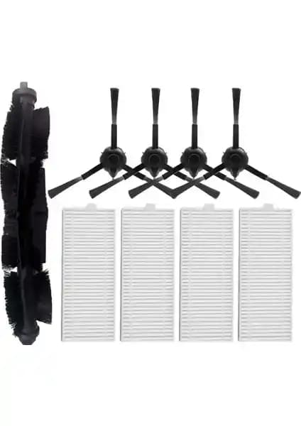 Sagrado Tcl Sweeva 6000/6500 Robotik Süpürge Yedek Parça Seti Siyah Uyum ve Bakım