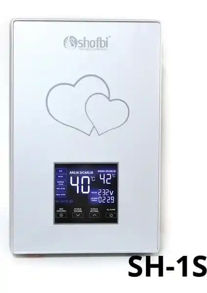 Shofbi Sh-1s: Akıllı Dijital Sıcaklık Ayarlı Şofben, Kapalı Devre Güvenlikli, IPX4
