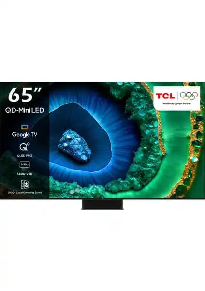 TCL 65C855GTV: 65 inç 4K QLED Google TV ile Ev Sineması ve Oyun Deneyimi Sunar