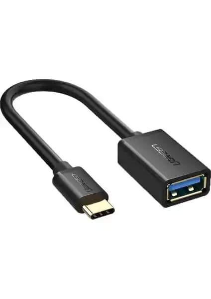 USB-C cihazlar için USB-A bağdaştırıcı ile hızlı aktarım ve kullanım – tak-çalışır USB 3.0 çözümü Siyah