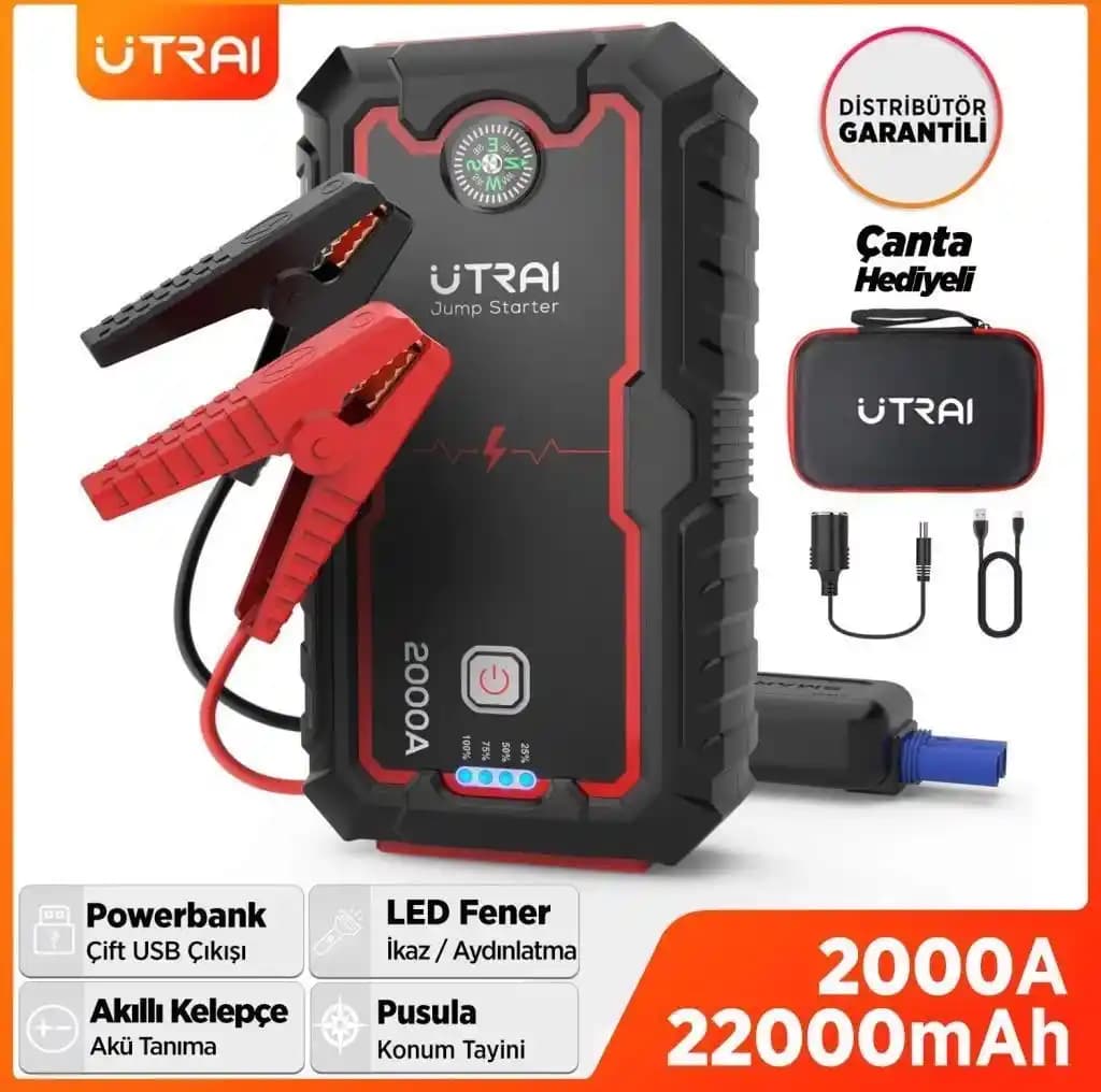 2000A Güç Çıkışlı Jump Starter ve Akü Takviye Cihazlarının Kullanım ve Güvenlik İpuçları