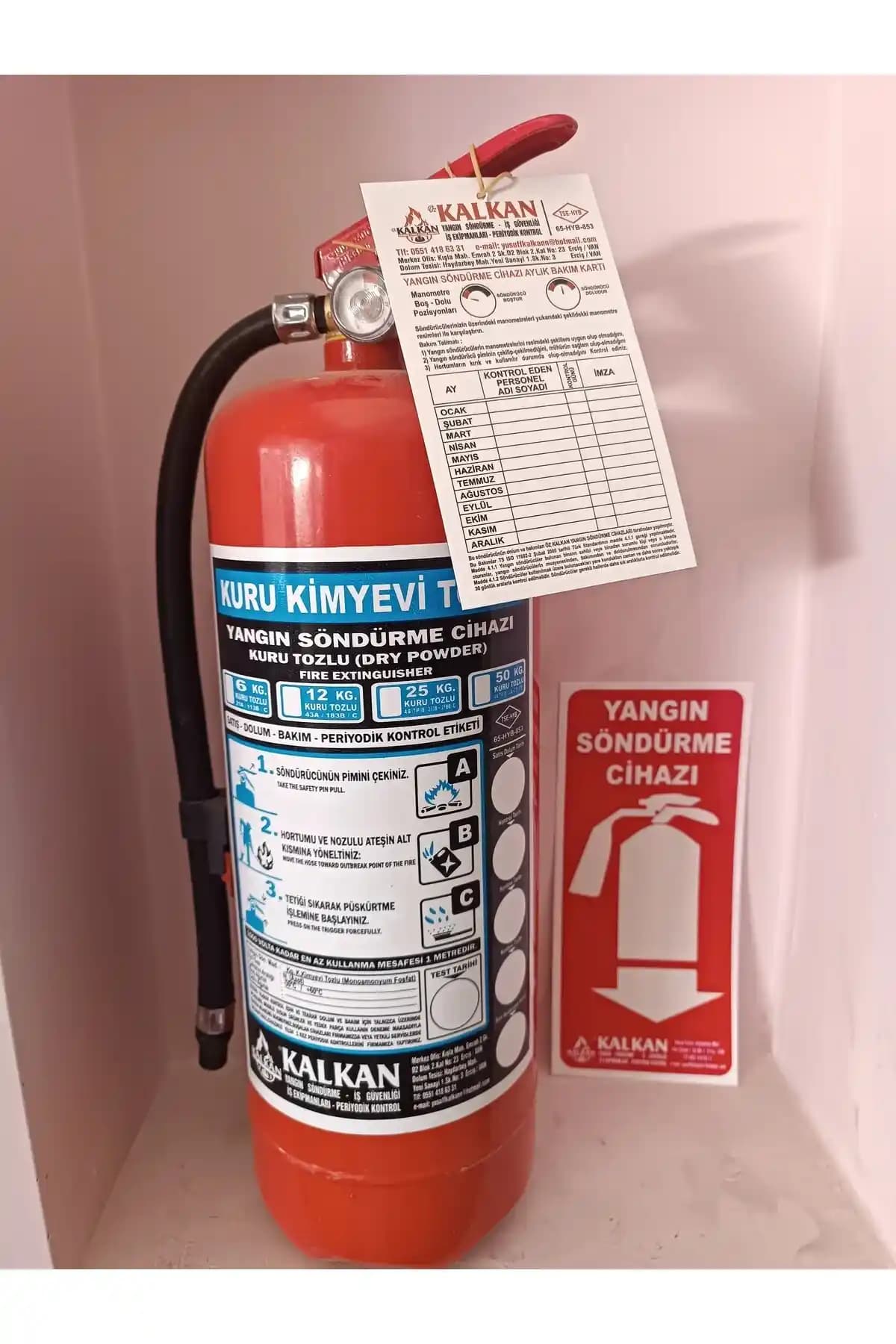 6 Kilogram Kuru Kimyevi Tozlu Yangın Tüplerinin Özellikleri ve Güvenlik İpuçları