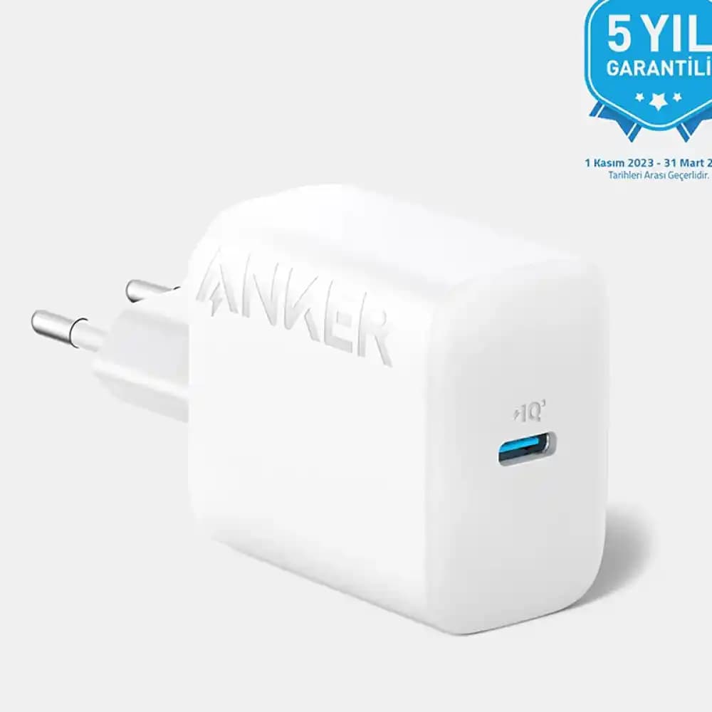 Anker 20W USB-C Hızlı Şarj Adaptörü: Güçlü ve Güvenilir Çözüm