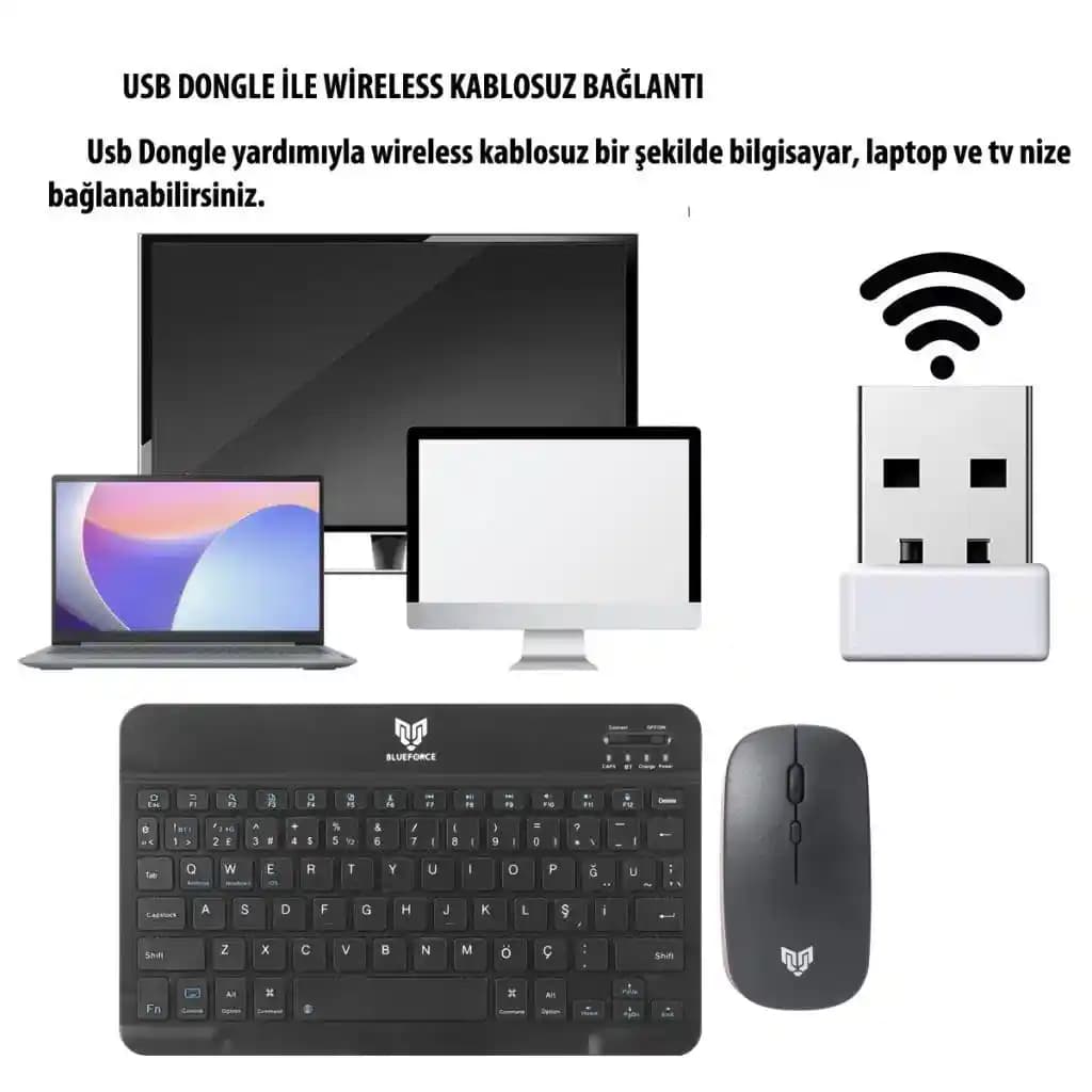 Blueforce Kablosuz Klavye: Ergonomik ve Dayanıklı Tasarım ile Modern Kullanım Çözümleri