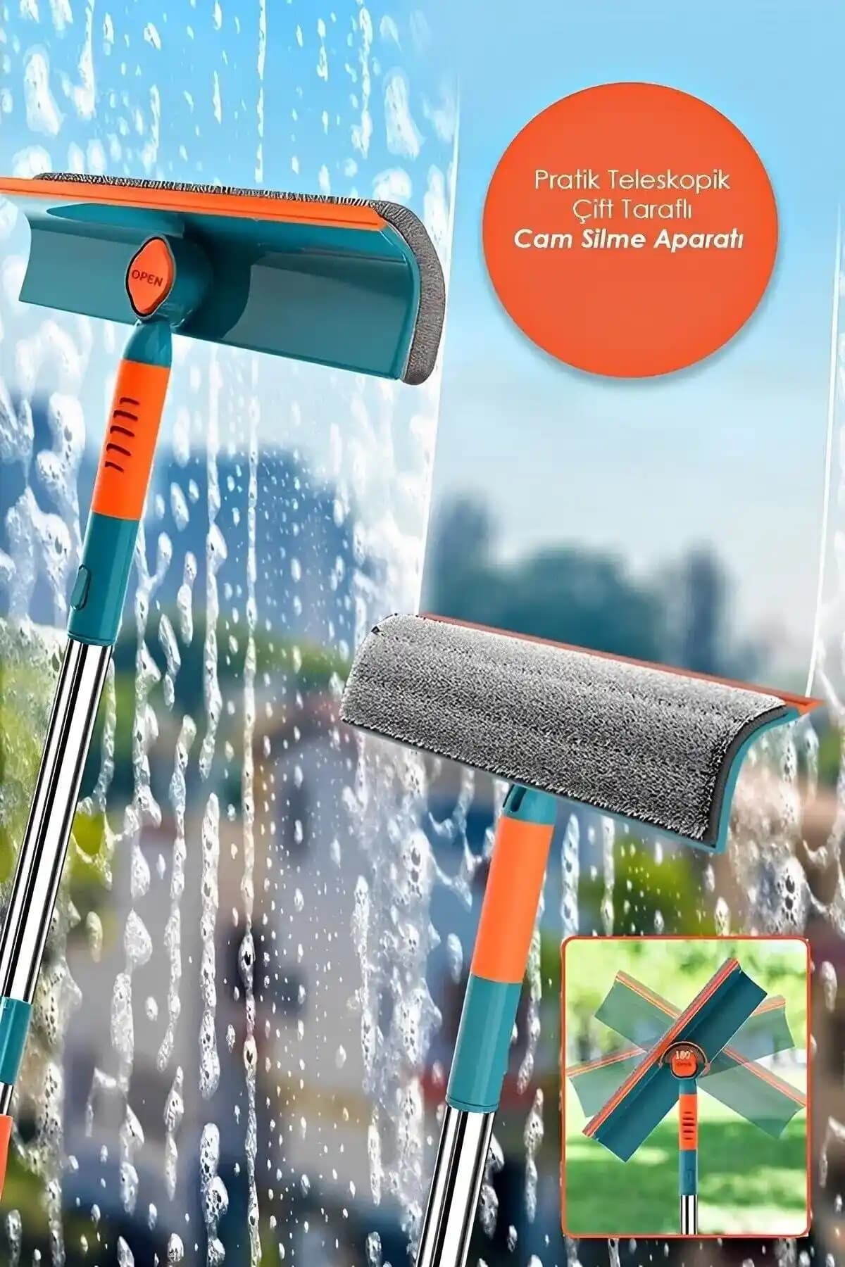 Camsil Cam Temizleme Aracı: Yüksek ve Ulaşılması Zor Cam Yüzeyleri İçin Pratik Çözüm