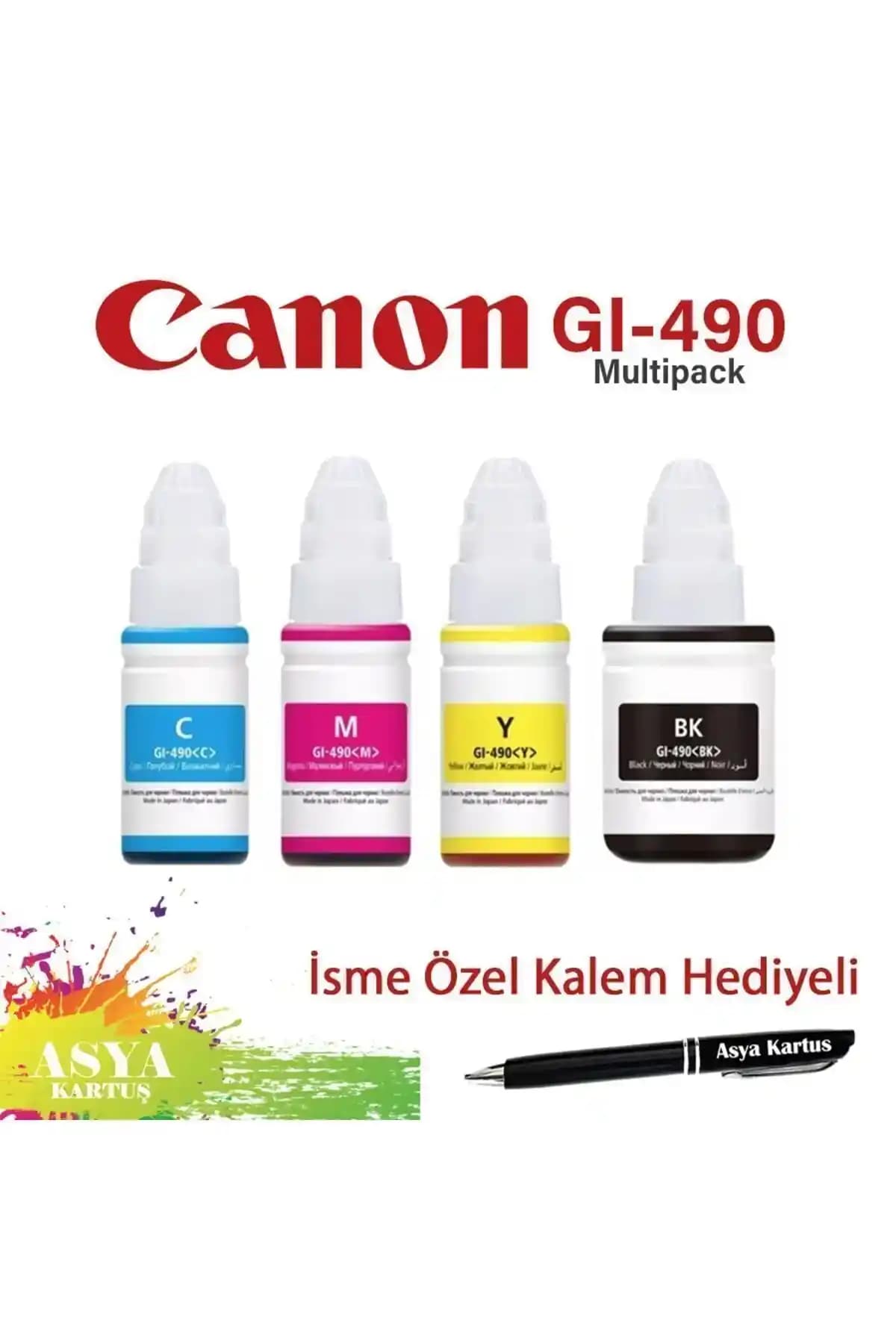 Canon uyumlu 4 renk mürekkep kartuşları: yüksek kalite ve uygun fiyatlı baskı çözümleri