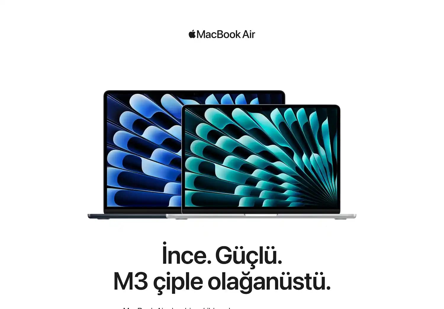 MacBook Air 13.6 İnç Retina Ekran ve Hafif Tasarımıyla Günlük Kullanım İçin Uygun