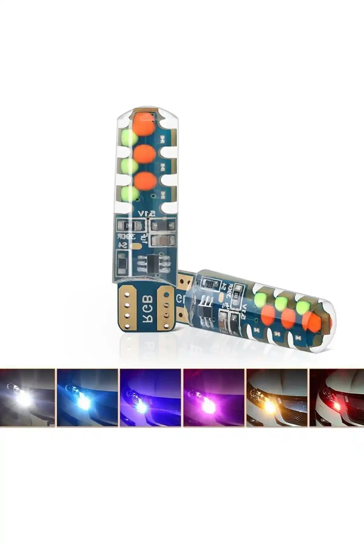 Meyzone RGB Photon W5W T10 Ampuller: Renkli ve Enerji Verimli Otomobil ve Ev Aydınlatması