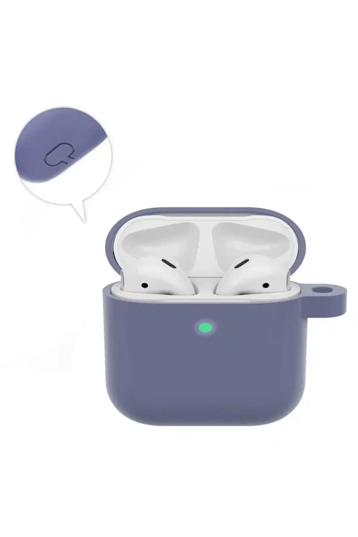 Mor Silikon AirPods 2 Koruyucu: Uyum ve Koruma Sağlayan Estetik Çözüm
