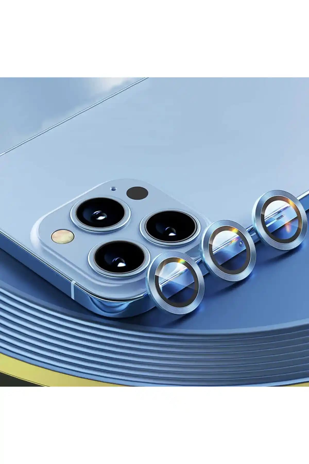 Powerfox Sierra Blue iPhone Kamera Koruyucu Seti: Dayanıklılık ve Estetik Birlikte