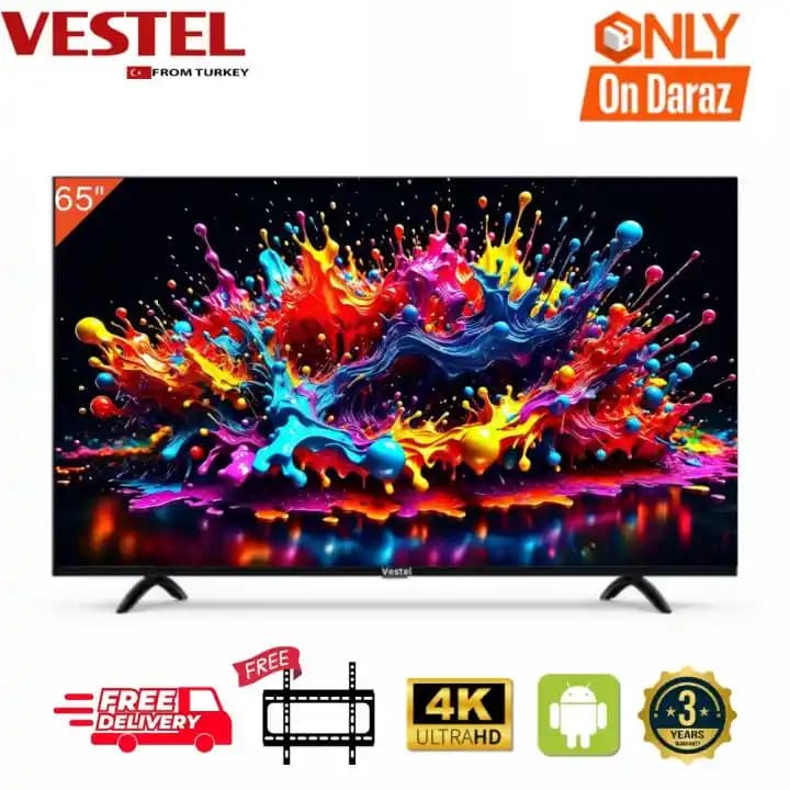 Vestel Smart 65 İnç DLED TV: Gelişmiş Özellikler ve Yüksek Kaliteyle Ev Eğlencesi