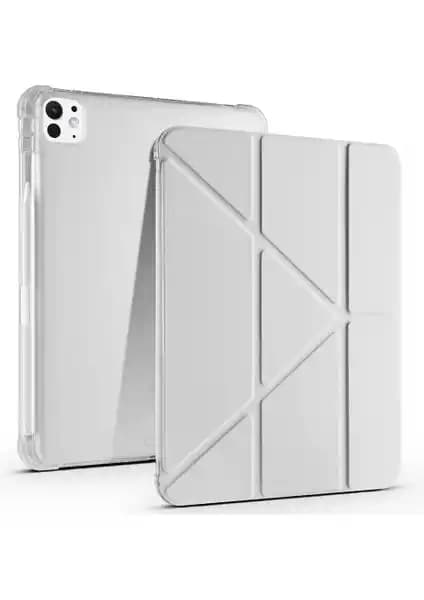 Apple iPad Pro 11 M5 (2025) için Çok Fonksiyonlu Standlı ve Koruyucu Silikon Kılıf