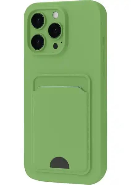 Apple iPhone 16 Pro için Şık ve Fonksiyonel Silikon Kılıf Kartlık Özelliğiyle