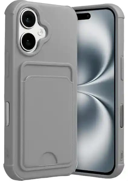 Apple iPhone 17 Uyumlu Silikon Kılıf Kartlıklı Kamera Koruma Özellikleriyle