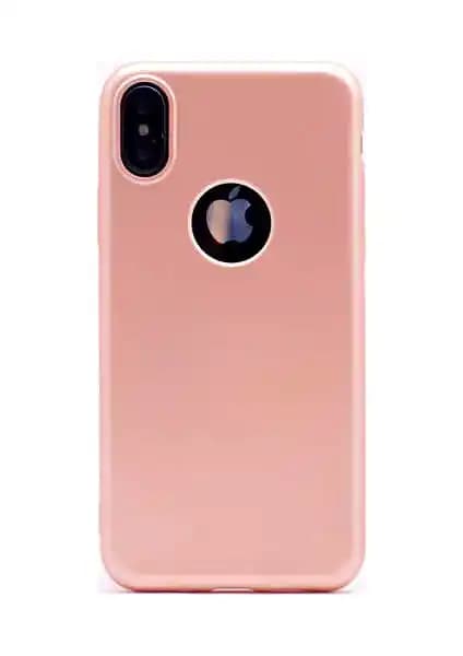 Apple iPhone XS Max için şık ve dayanıklı Rose Gold silikon kılıfı detayları