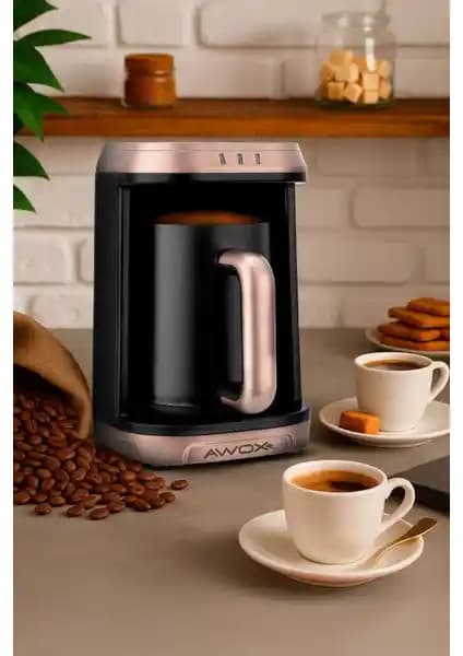 Awox Kafija Rose Gold Türk Kahvesi Makinesi: Şık Tasarım ve Pratik Kullanım Özellikleri