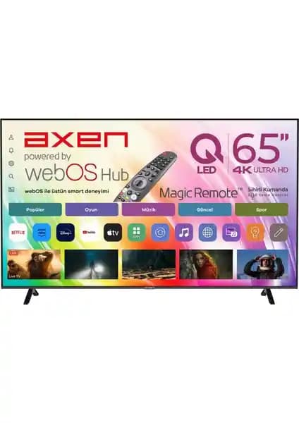 Axen AX65QMN252 ve TCL 65V6C 65 İnç 4K UHD Akıllı Televizyonların Detaylı Karşılaştırması