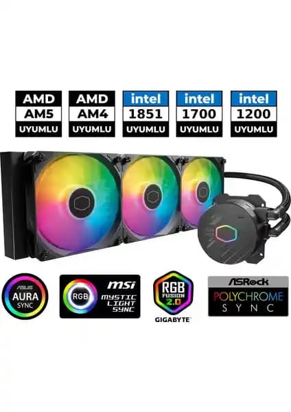 Cooler Master Masterliquid Core 360L ARGB İşlemci Sıvı Soğutucu İncelemesi ve Özellikleri