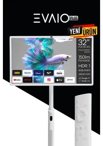 EVAİO Plus 32 inç Full HD Taşınabilir Android Smart LED Ekran İncelemesi